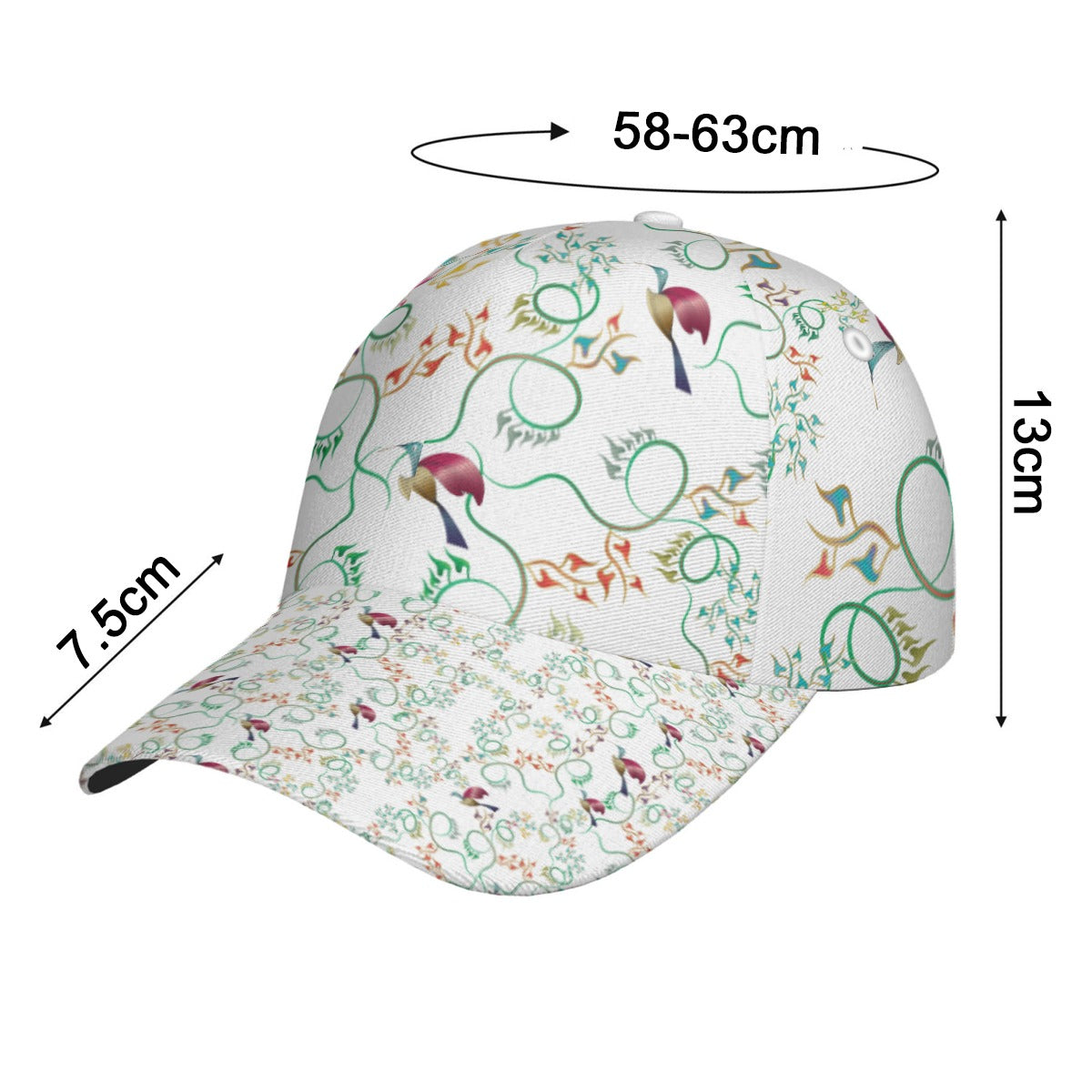 All-Over Print Unisex Peaked Cap With Box Kukloso Abstract Geo No1353