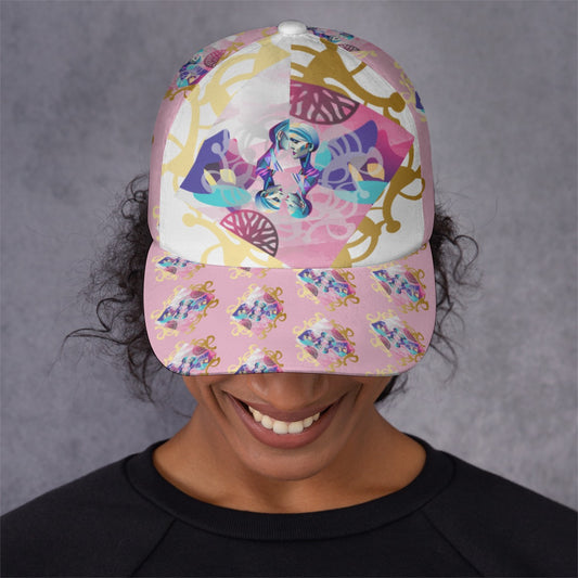 All-Over Print Unisex Peaked Cap With Box Kukloso Abstract Geo No 1632