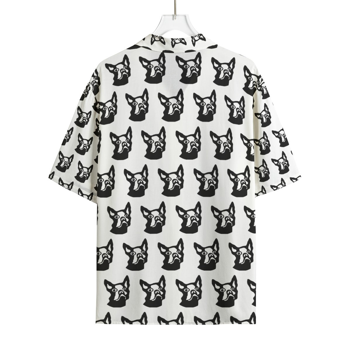 AOP Men's Hawaiian Rayon Shirt Kukloso Boston Terrier