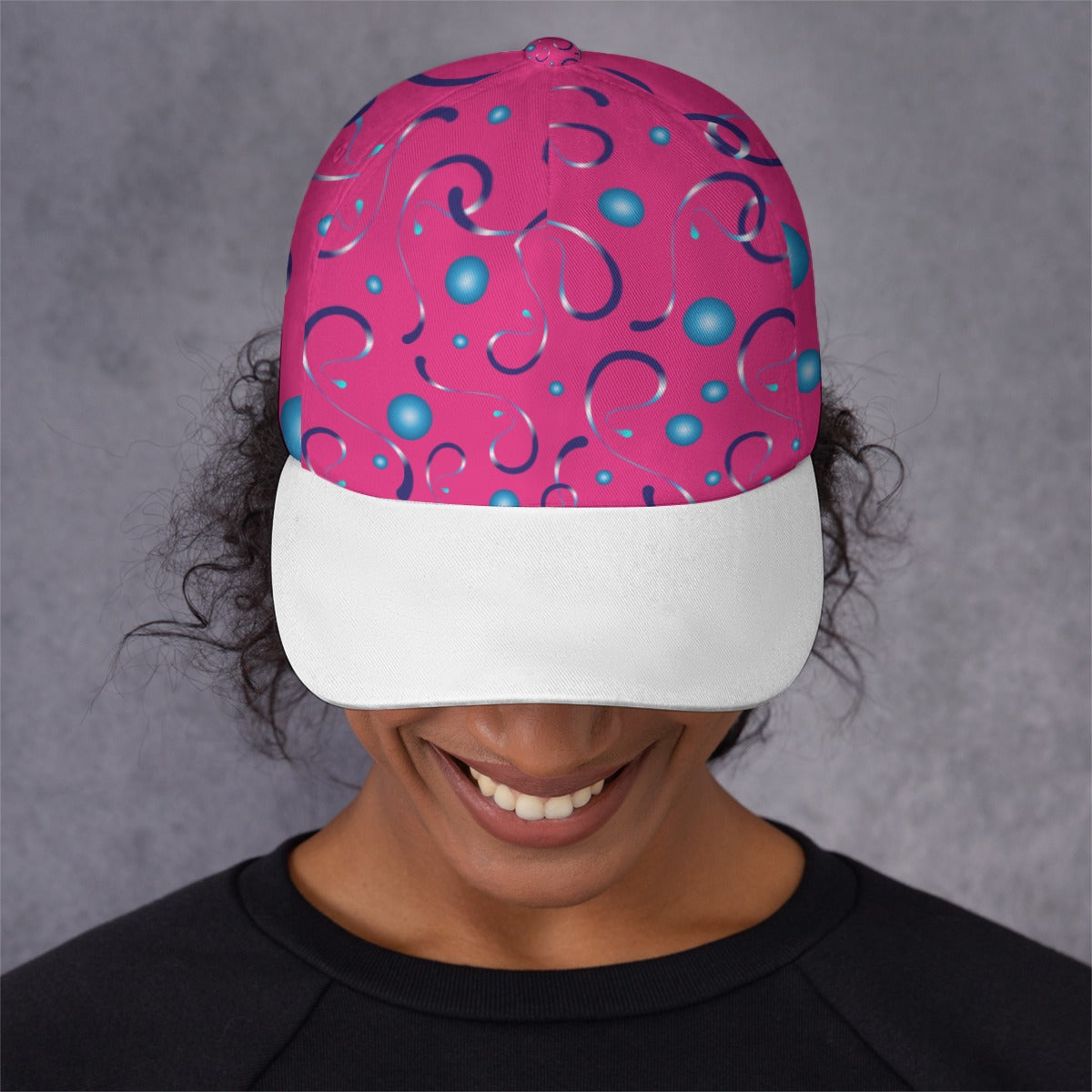 All-Over Unisex Print Peaked Cap With Box Kukloso Abstract Geo No 497