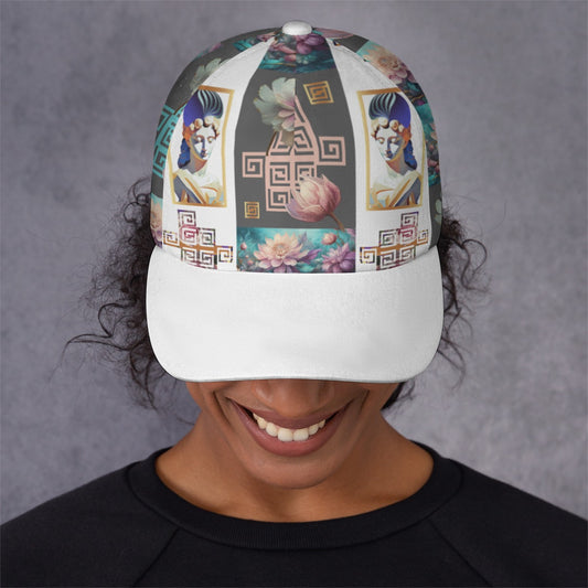 All-Over Print Unisex Peaked Cap With Box Kukloso Abstract Geo No 1812