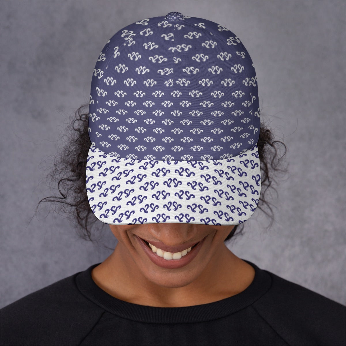 All-Over Print Unisex Peaked Cap With Box Kukloso Abstract Geo No 1158