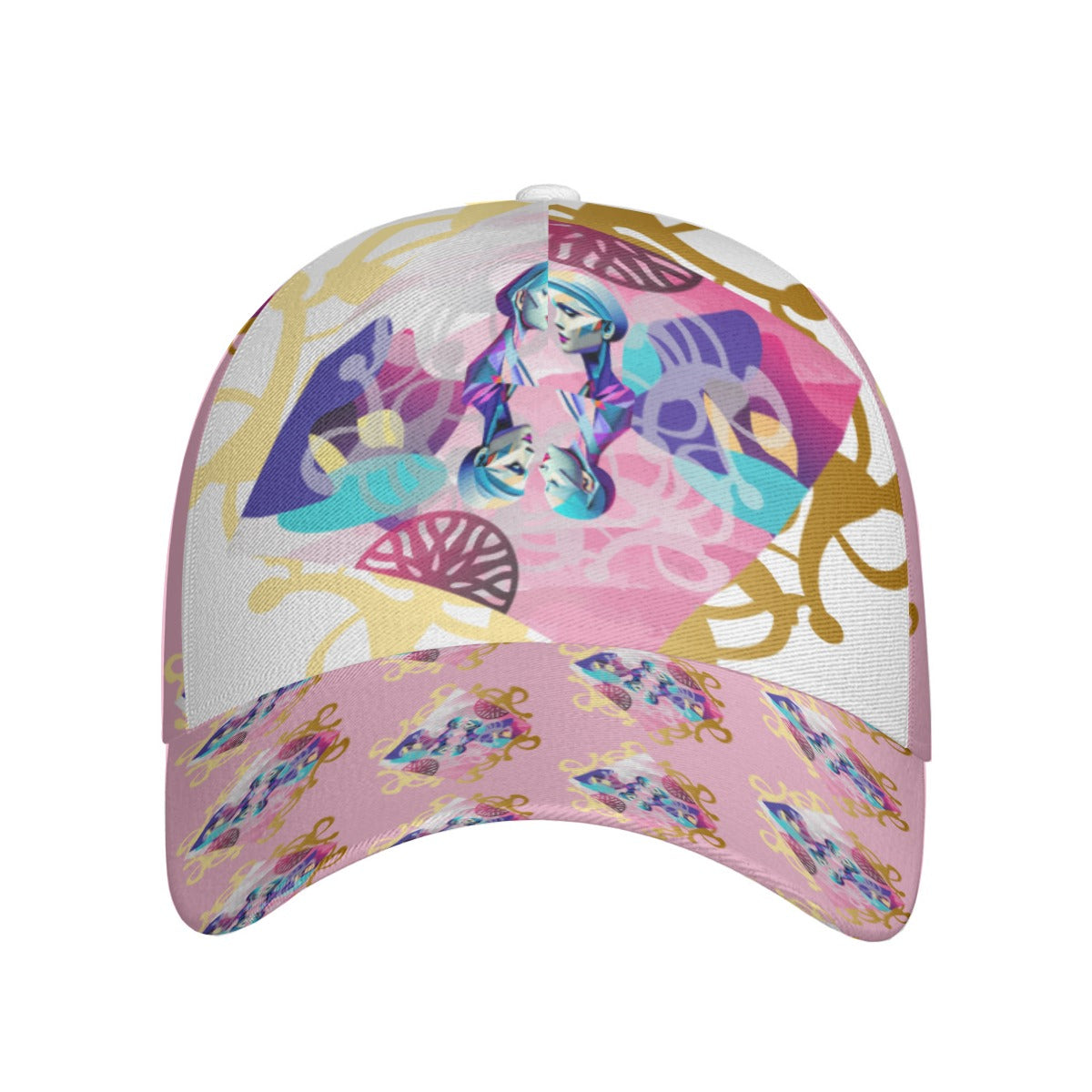 All-Over Print Unisex Peaked Cap With Box Kukloso Abstract Geo No 1632