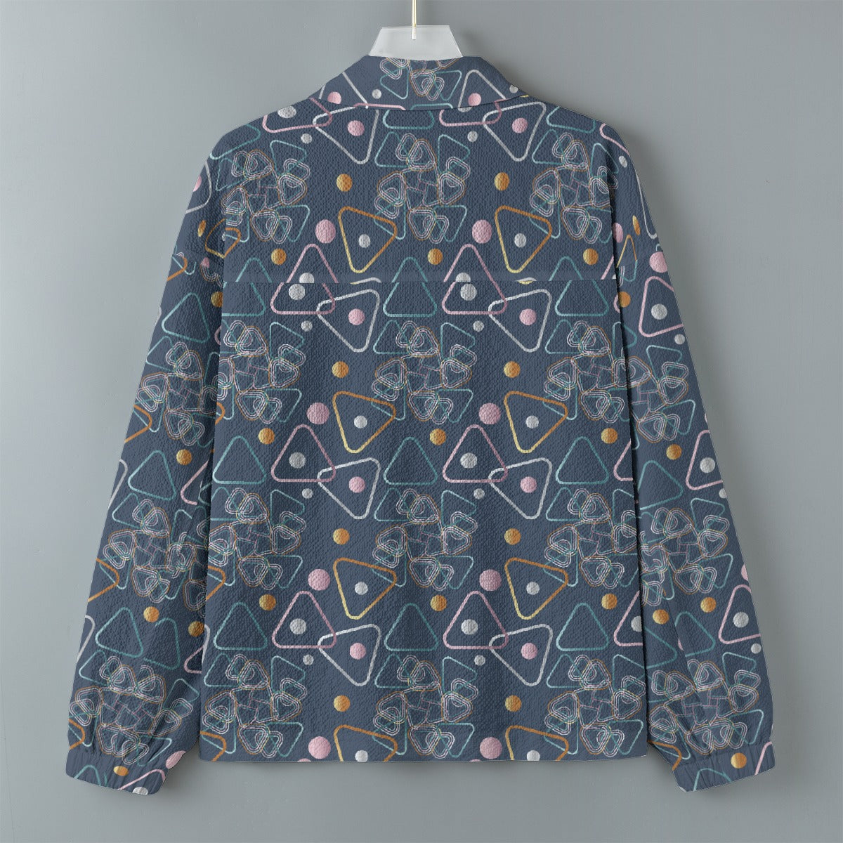 AOP Unisex Casual Lapel Jacket Kukloso Abstracticon No 30