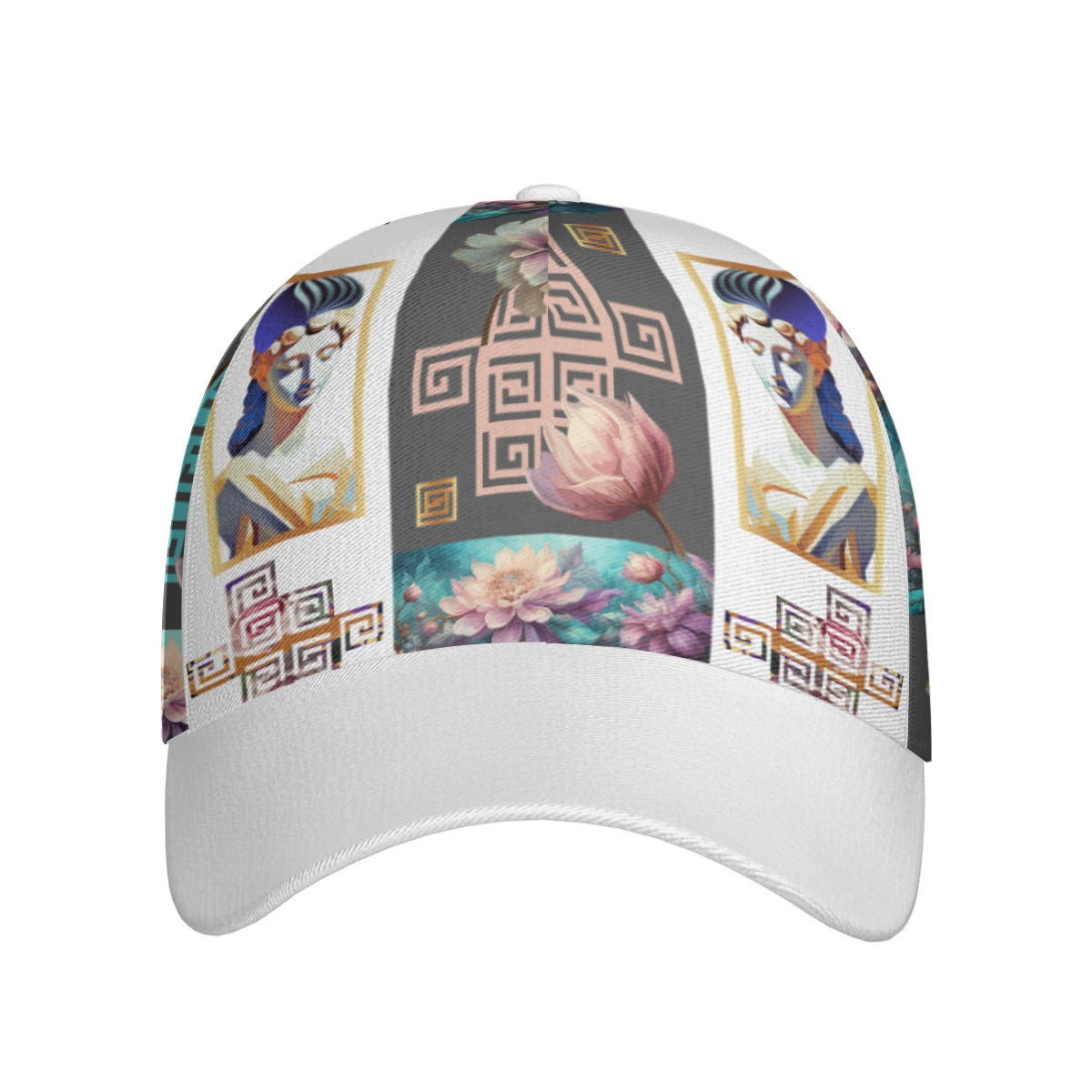 All-Over Print Unisex Peaked Cap With Box Kukloso Abstract Geo No 1812