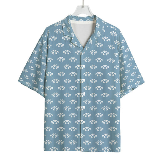 AOP Men's Hawaiian Rayon Shirt Kukloso Geo No 1158 Medium Pattern