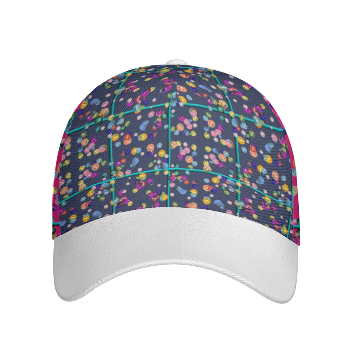 All-Over Print Unisex Peaked Cap With Box Kukloso Abstract Geo No 1128