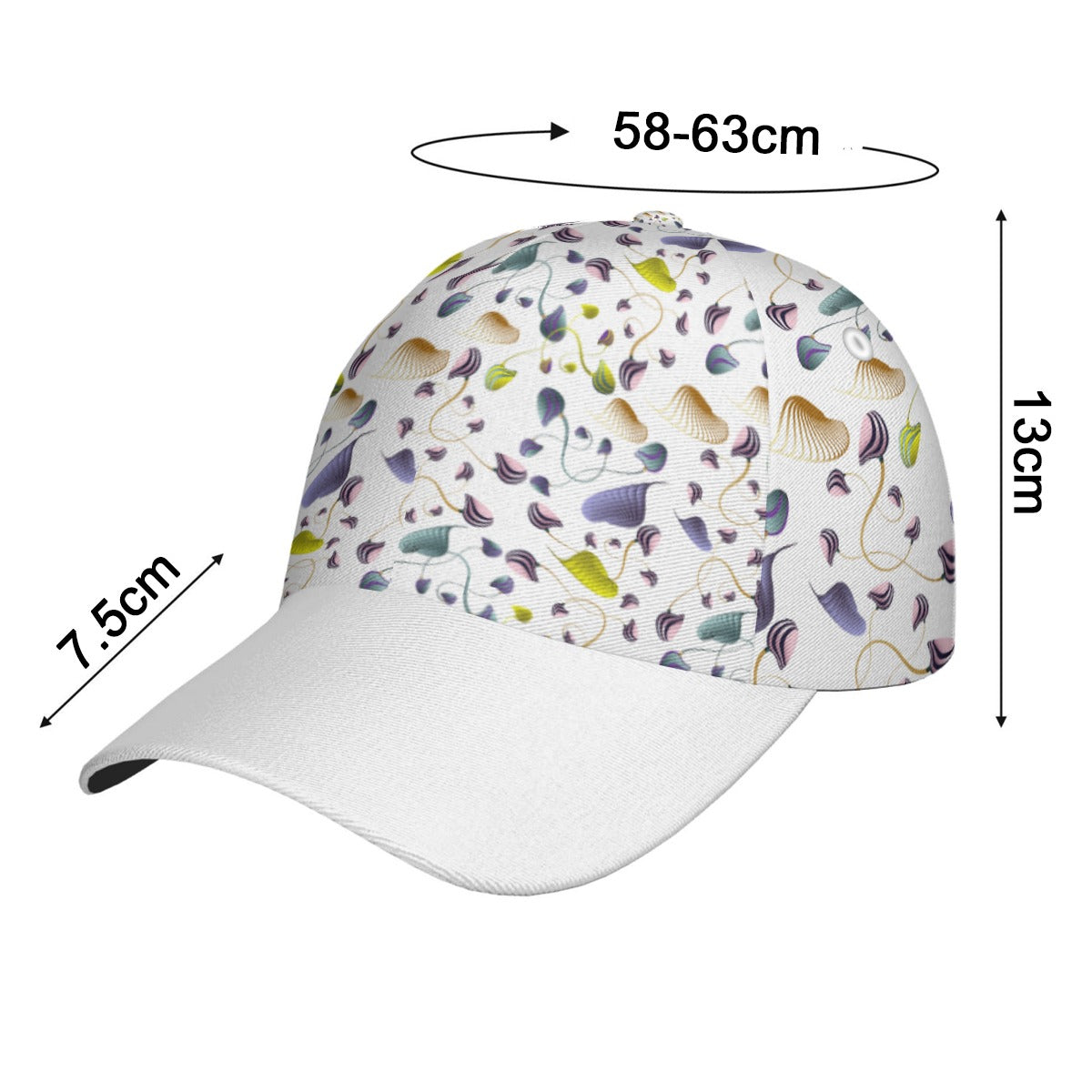 All-Over Unisex Print Peaked Cap With Box Kukloso Abstract Geo No 874