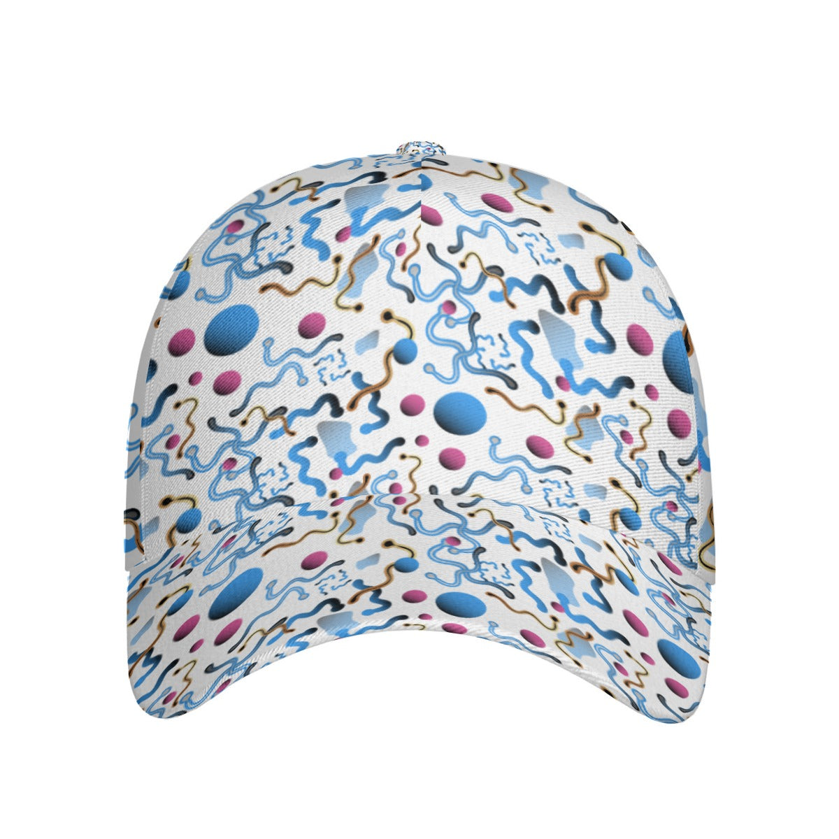 All-Over Print Unisex Peaked Cap With Box Kukloso Abstract Geo No 1821