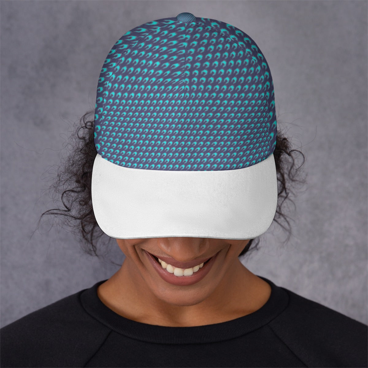 All-Over Unisex Print Peaked Cap With Box Kukloso Abstract Geo No 720