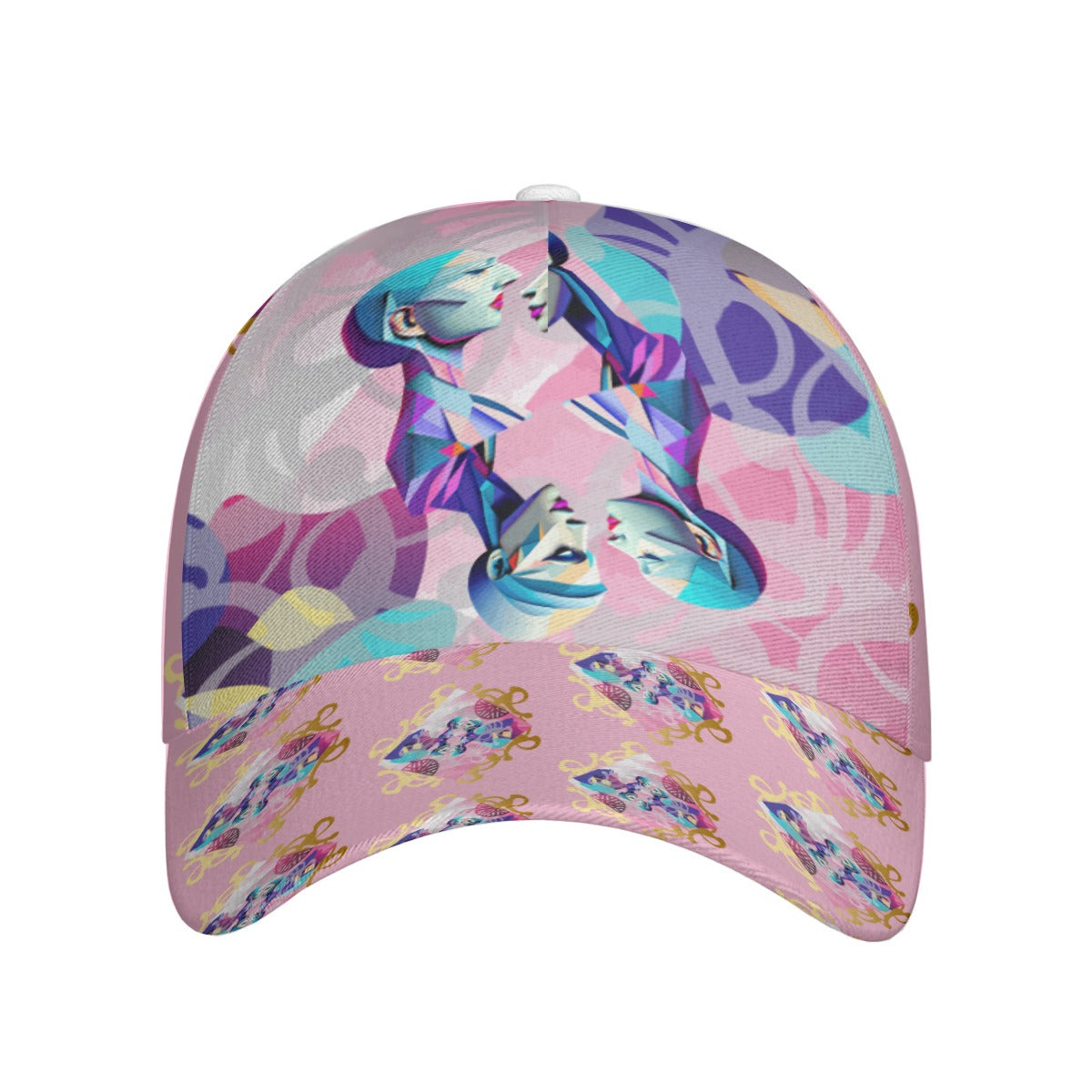 All-Over Print Unisex Peaked Cap With Box Kukloso Abstract Geo No 1636