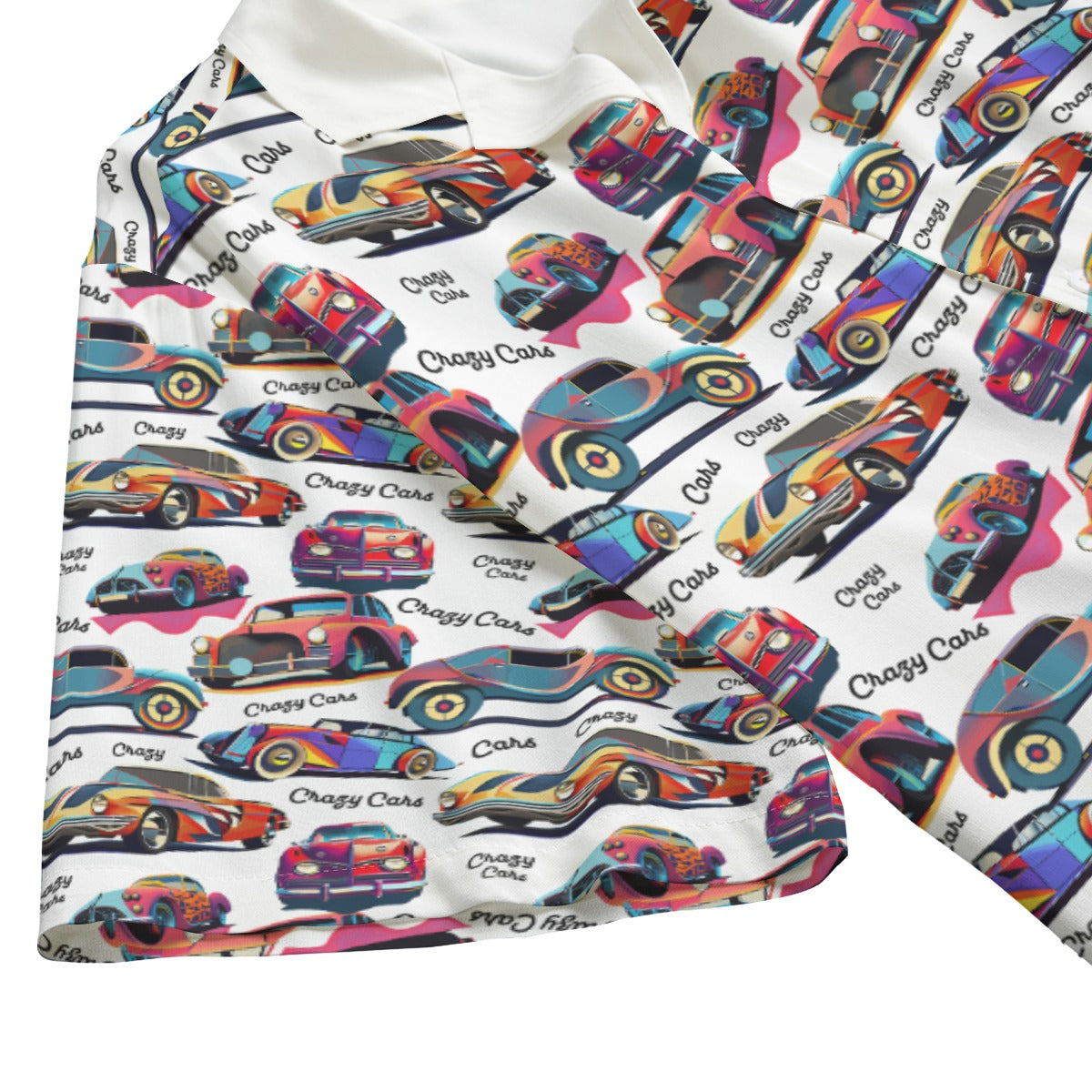 AOP Men's Hawaiian Rayon Shirt Kukloso Geo Crazy Cars