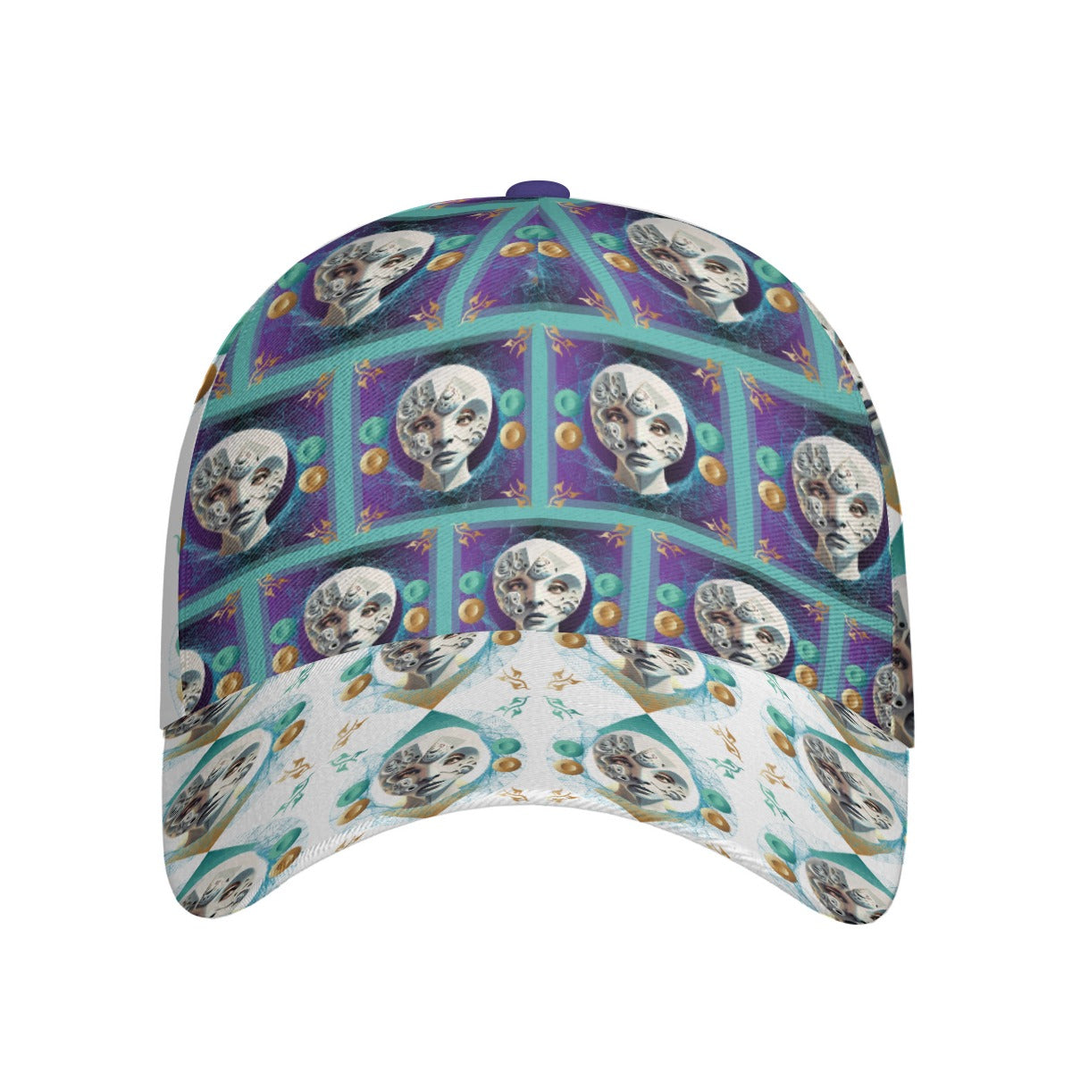 All-Over Print Unisex Peaked Cap With Box Kukloso Abstract Geo No 1345