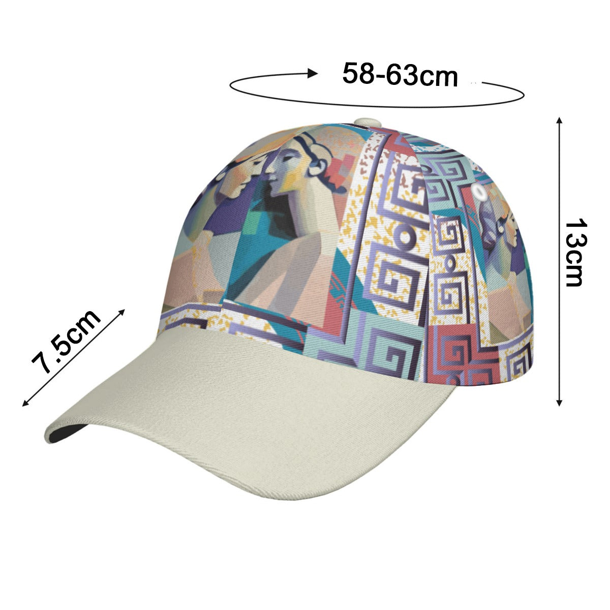 All-Over Print Unisex Peaked Cap With Box Kukloso Abstract Geo No 731