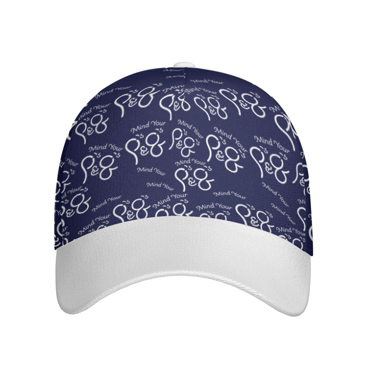 All-Over Print Unisex Peaked Cap With Box Kukloso P's & Q's Navy