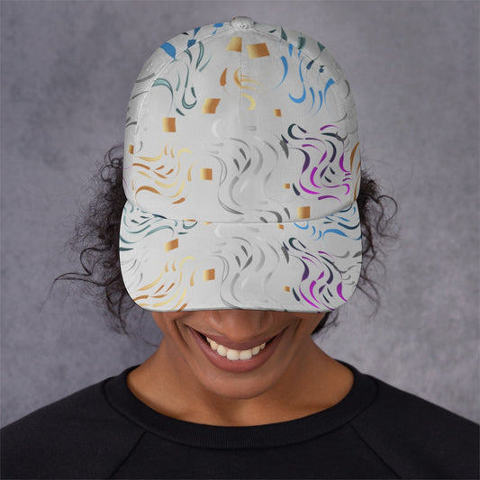 All-Over Print Unisex Peaked Cap With Box Kukloso Abstract Geo No 1372