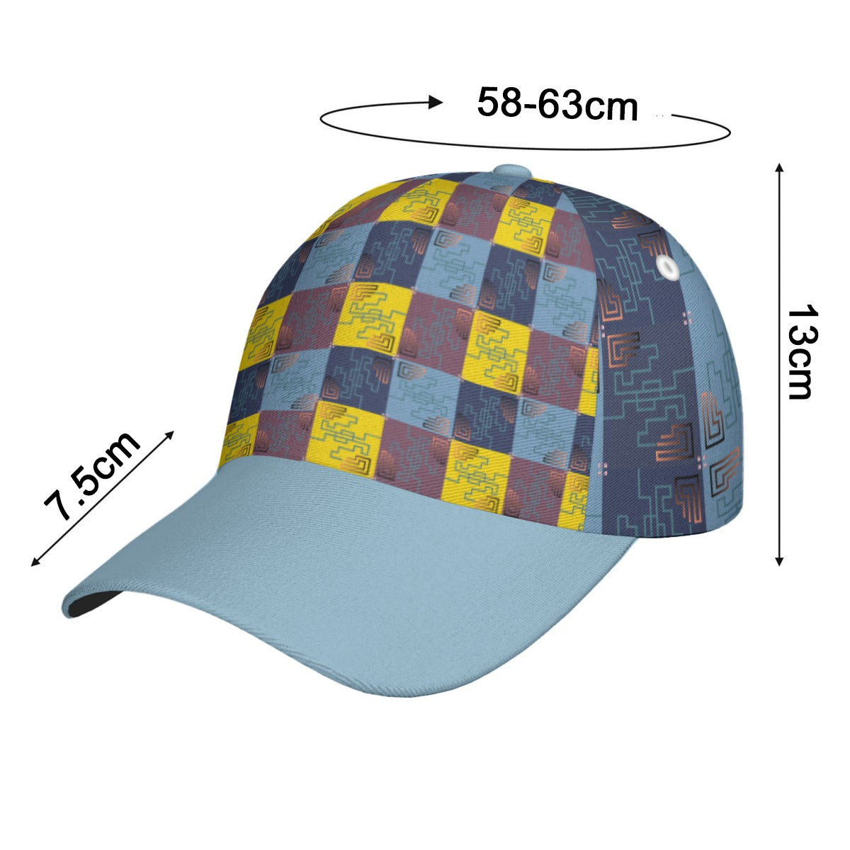 All-Over Print Unisex Peaked Cap With Box Kukloso Abstract Geo No 835