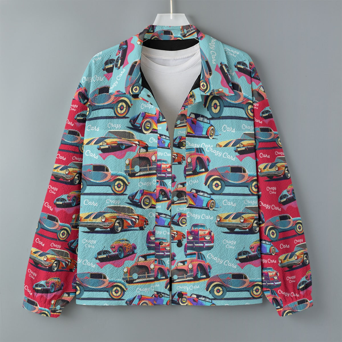 AOP Unisex Casual Lapel Jacket Kukloso Crazy Cars