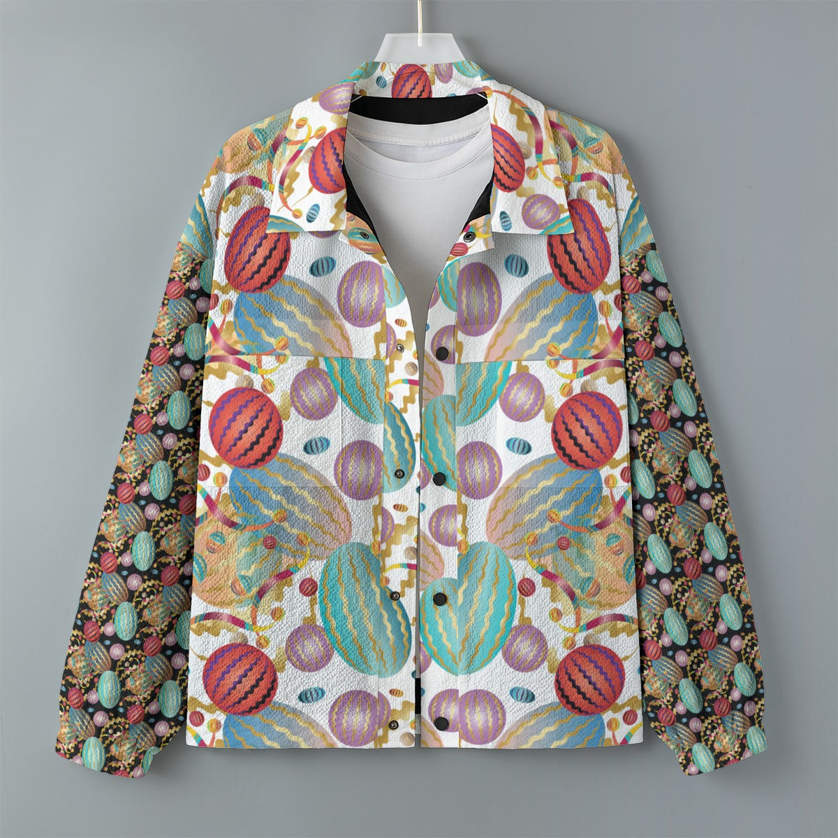 AOP Unisex Casual Lapel Jacket Kukloso Whimsical No 20