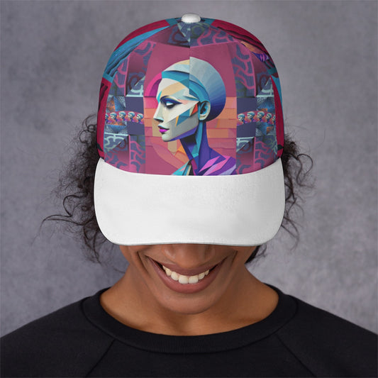 All-Over Print Unisex Peaked Cap With Box Kukloso Abstract Geo No 820