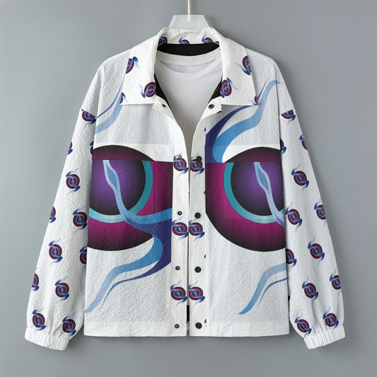 AOP Unisex Casual Lapel Jacket Kukloso Abstractical No 164