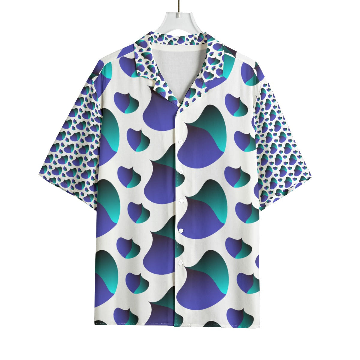 AOP Men's Hawaiian Rayon Shirt ukloso Geo No 1739