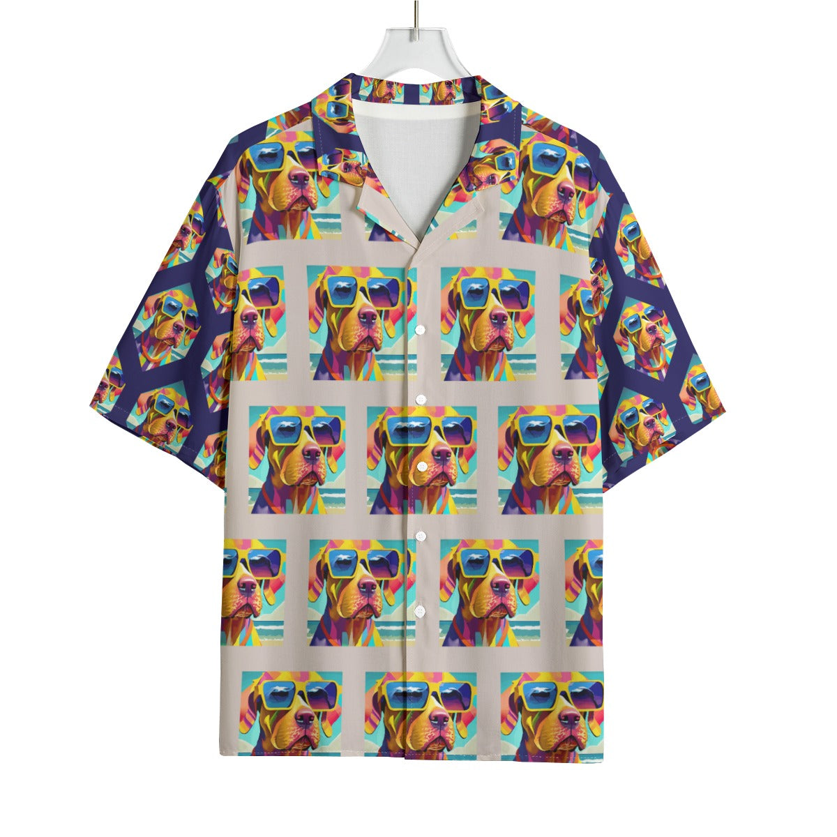 AOP Men's Hawaiian Rayon Shirt Kukloso Geo No 559