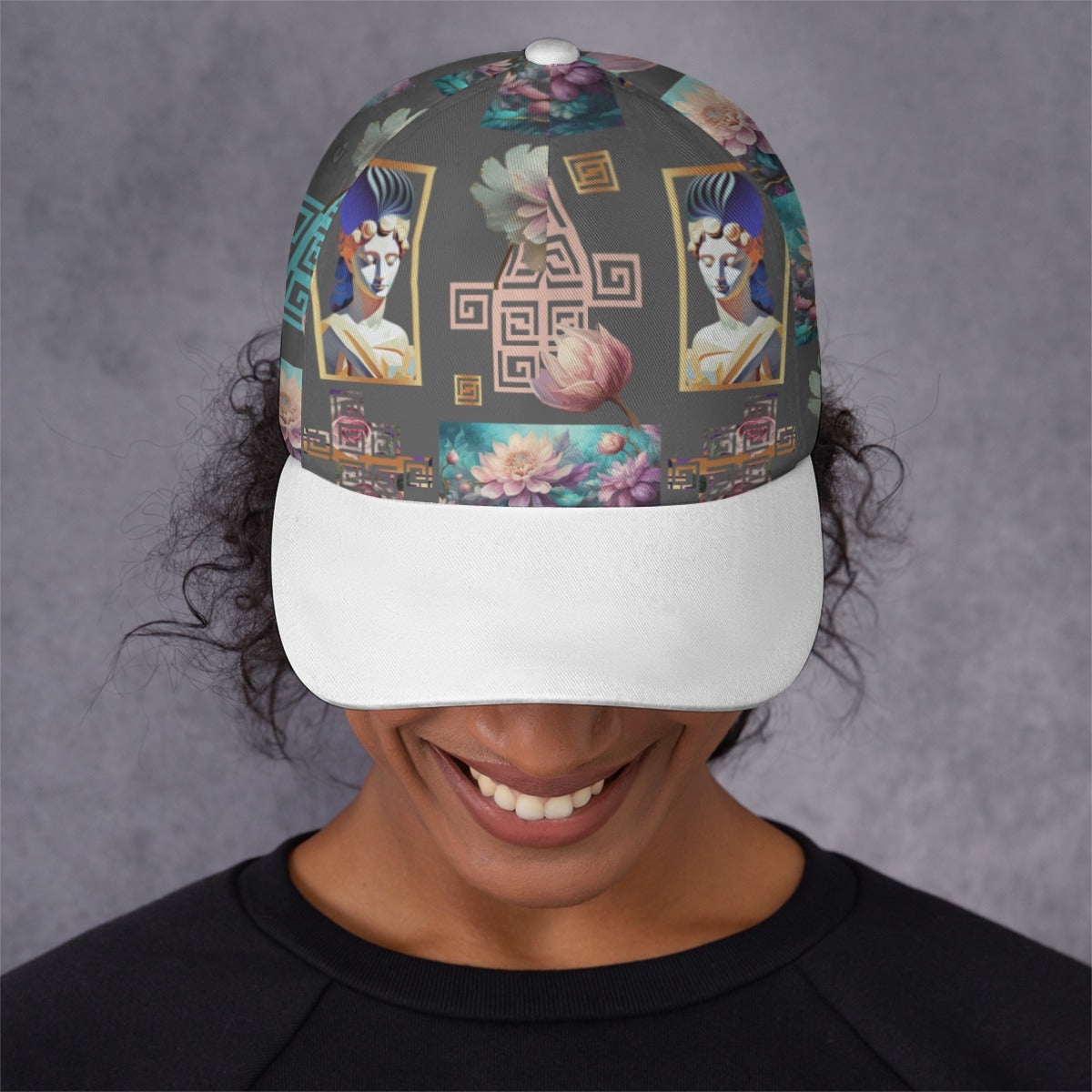 All-Over Print Unisex Peaked Cap With Box Kukloso Abstract Geo No 1811