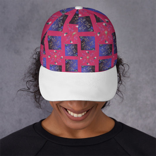 All-Over Print Unisex Peaked Cap With Box Kukloso Abstract Geo No 1843