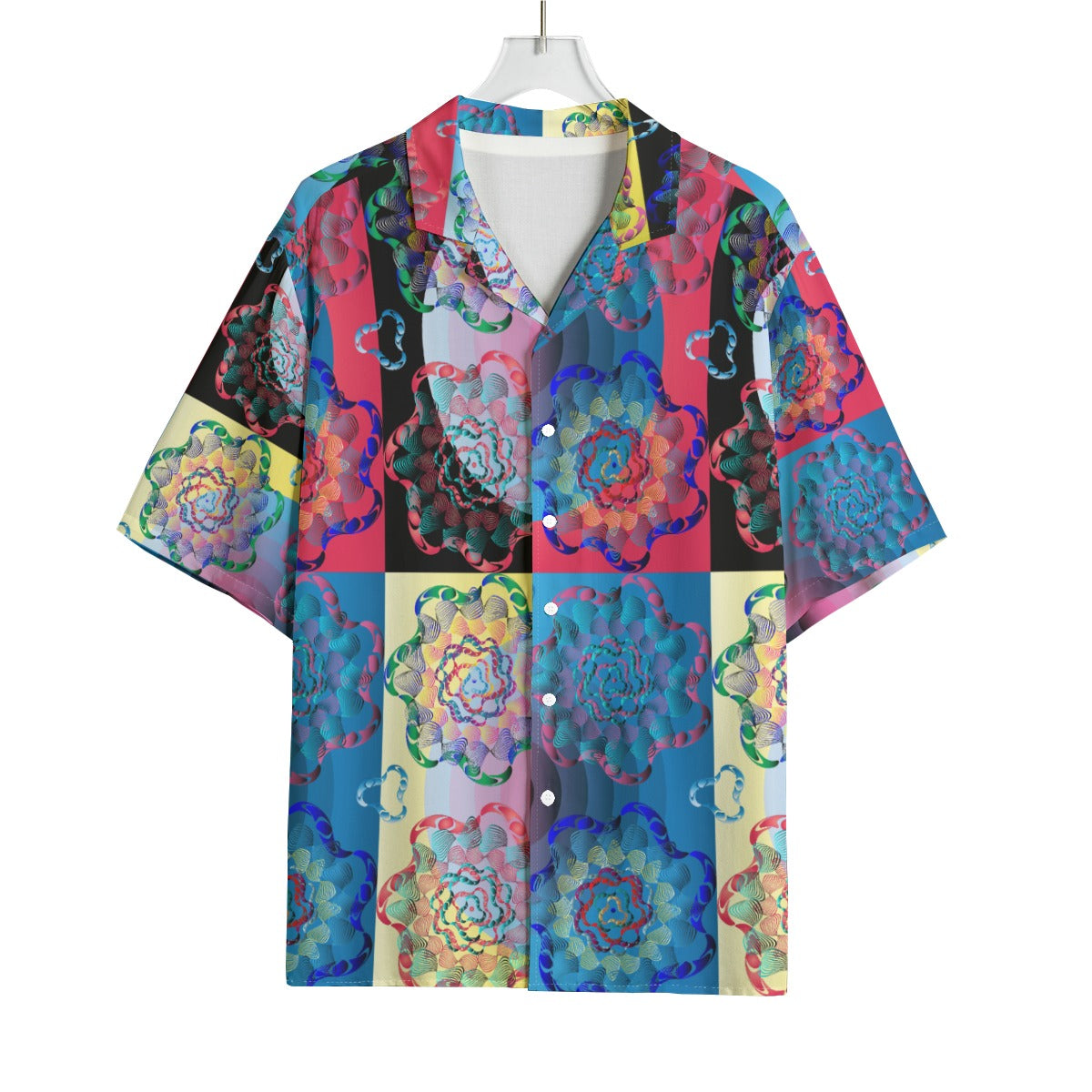 AOP Men's Hawaiian Rayon Shirt Kukloso Geo No 938