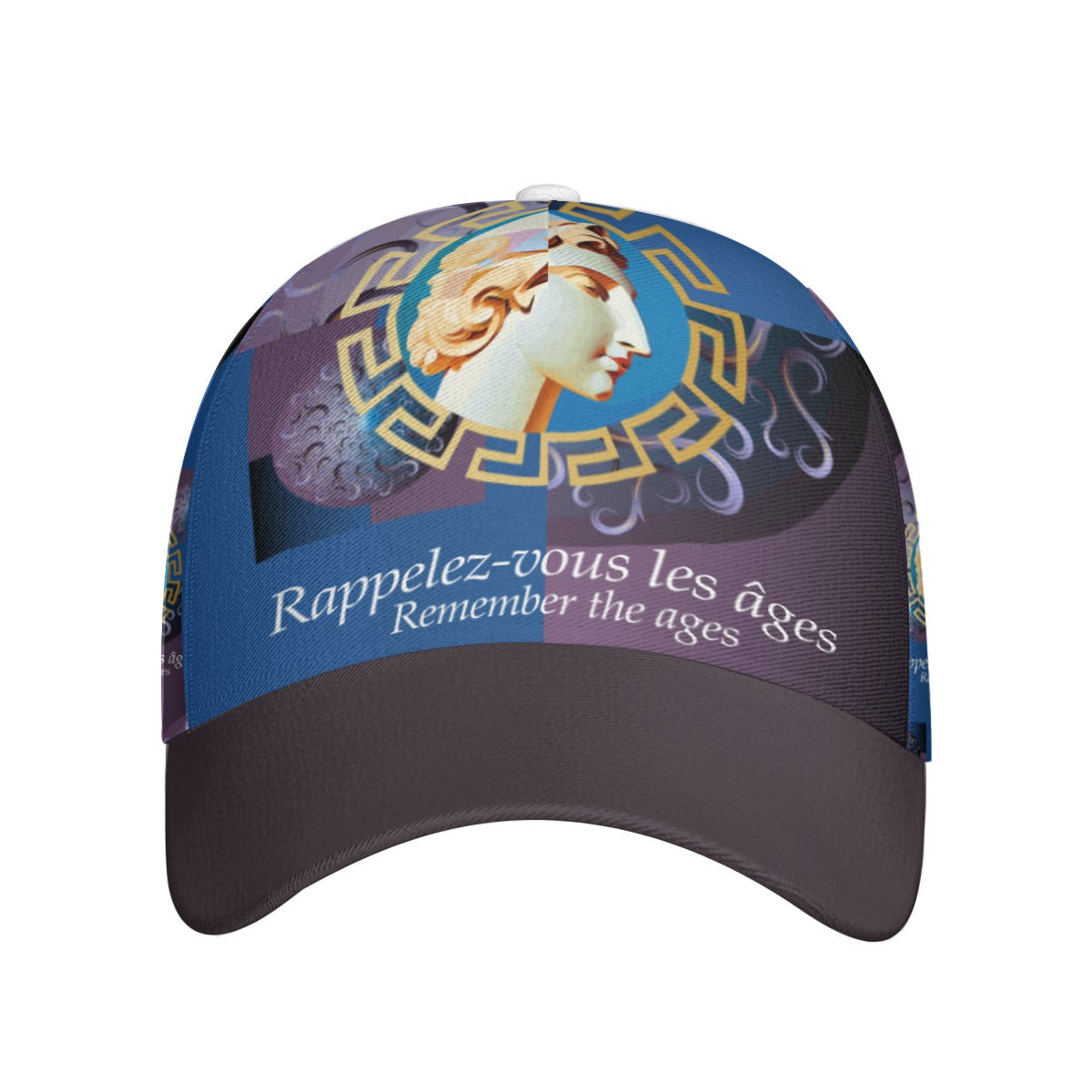 All-Over Print Unisex Peaked Cap With Box Kukloso Abstract Geo No 1583