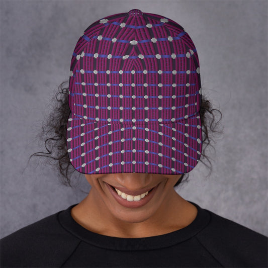 All-Over Print Unisex Peaked Cap With Box Kukloso Abstract Geo No 1827