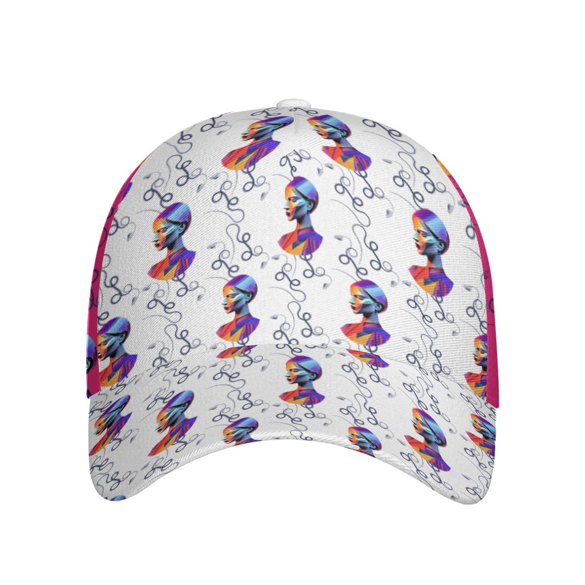 All-Over Print Unisex Peaked Cap With Box Kukloso Abstract Geo No 1239