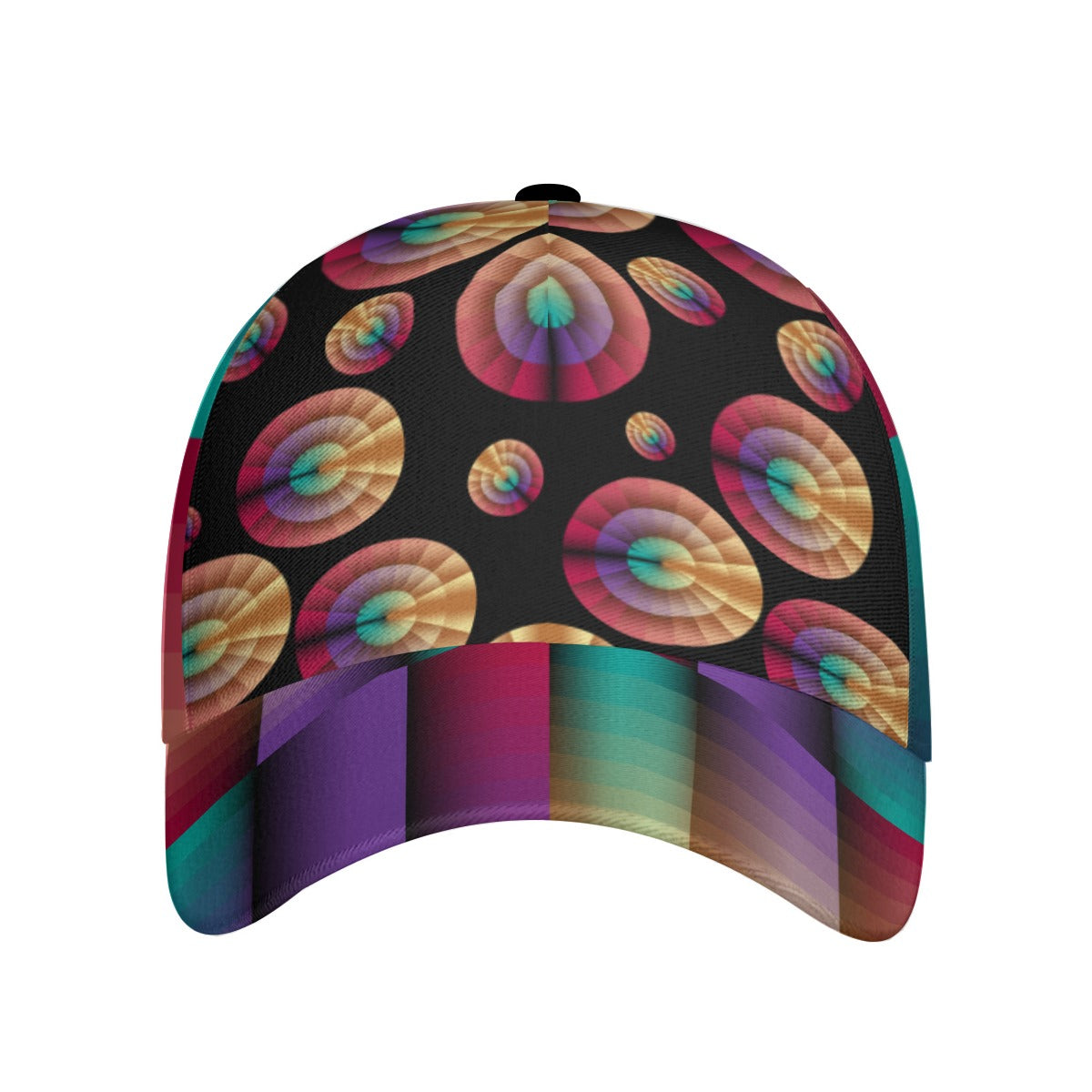 All-Over Print Unisex Peaked Cap With Box Kukloso Abstract Geo No 1219