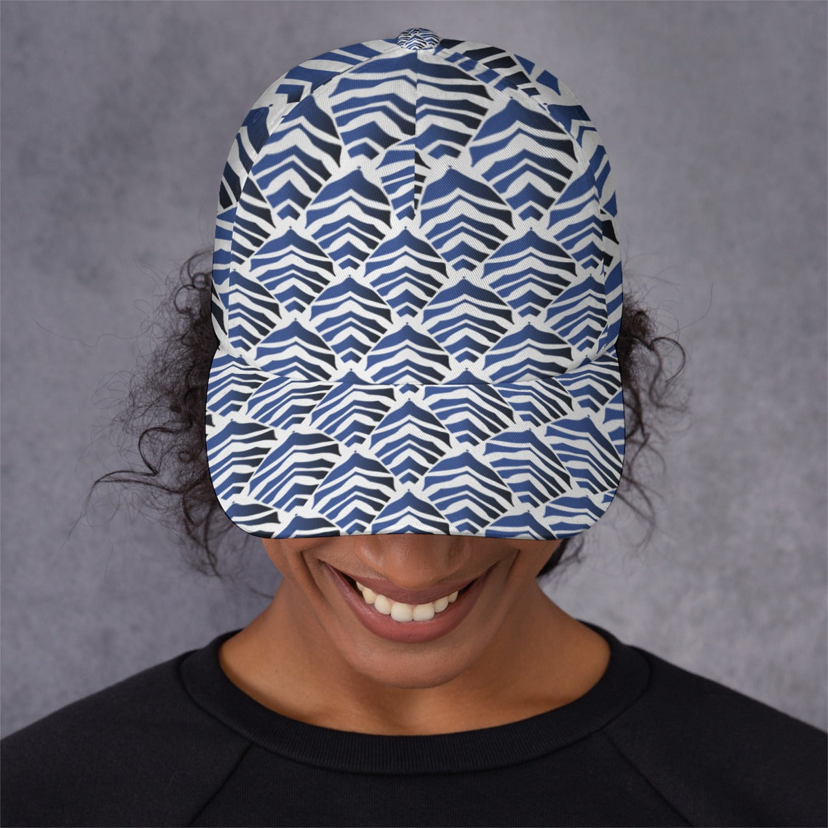 All-Over Unisex Print Peaked Cap With Box Kukloso Abstract Geo No 328