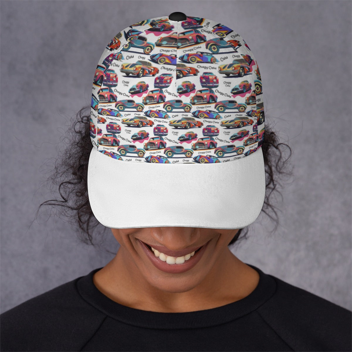 All-Over Print Unisex Peaked Cap With Box Kukloso Crazy Cars