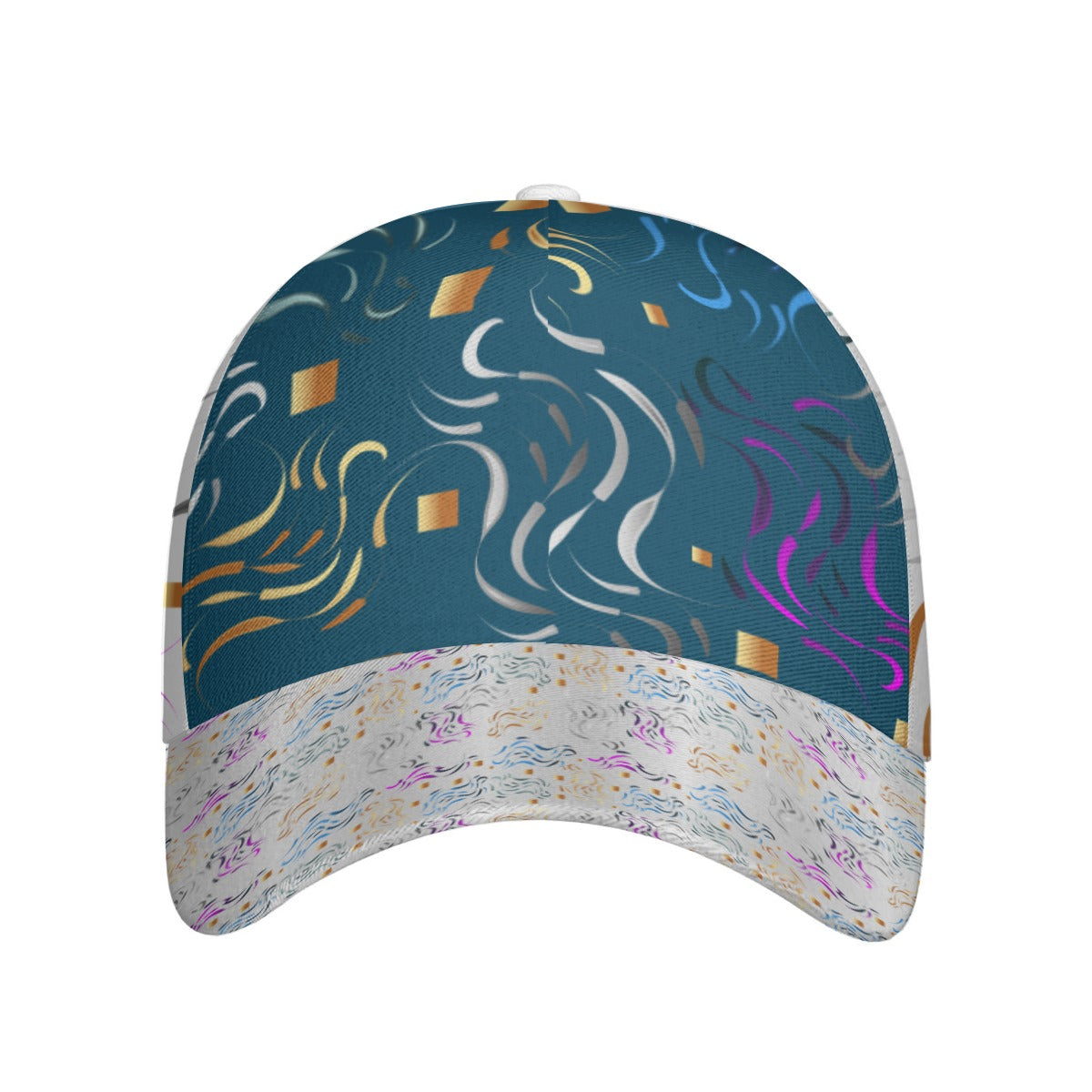 All-Over Print Unisex Peaked Cap With Box Kukloso Abstract Geo No 1374