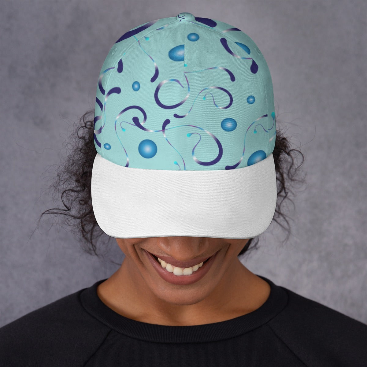 All-Over Unisex Print Peaked Cap With Box Kukloso Abstract Geo No 498