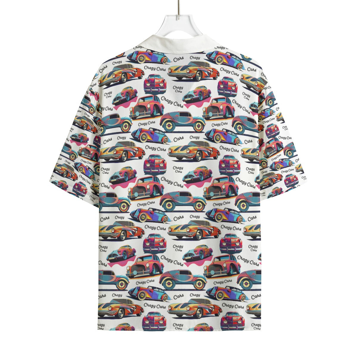 AOP Men's Hawaiian Rayon Shirt Kukloso Geo Crazy Cars