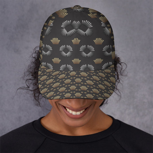 All-Over Print Unisex Peaked Cap With Box Kukloso Abstract Geo No 1606