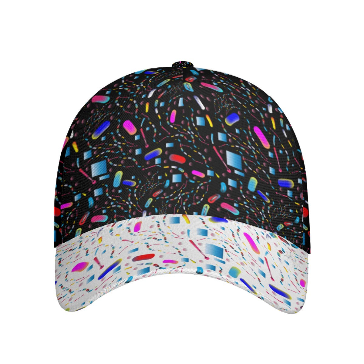 All-Over Unisex Print Peaked Cap With Box Kukloso Abstract Geo No 412