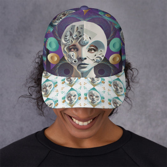 All-Over Print Unisex Peaked Cap With Box Kukloso Abstract Geo No 1340