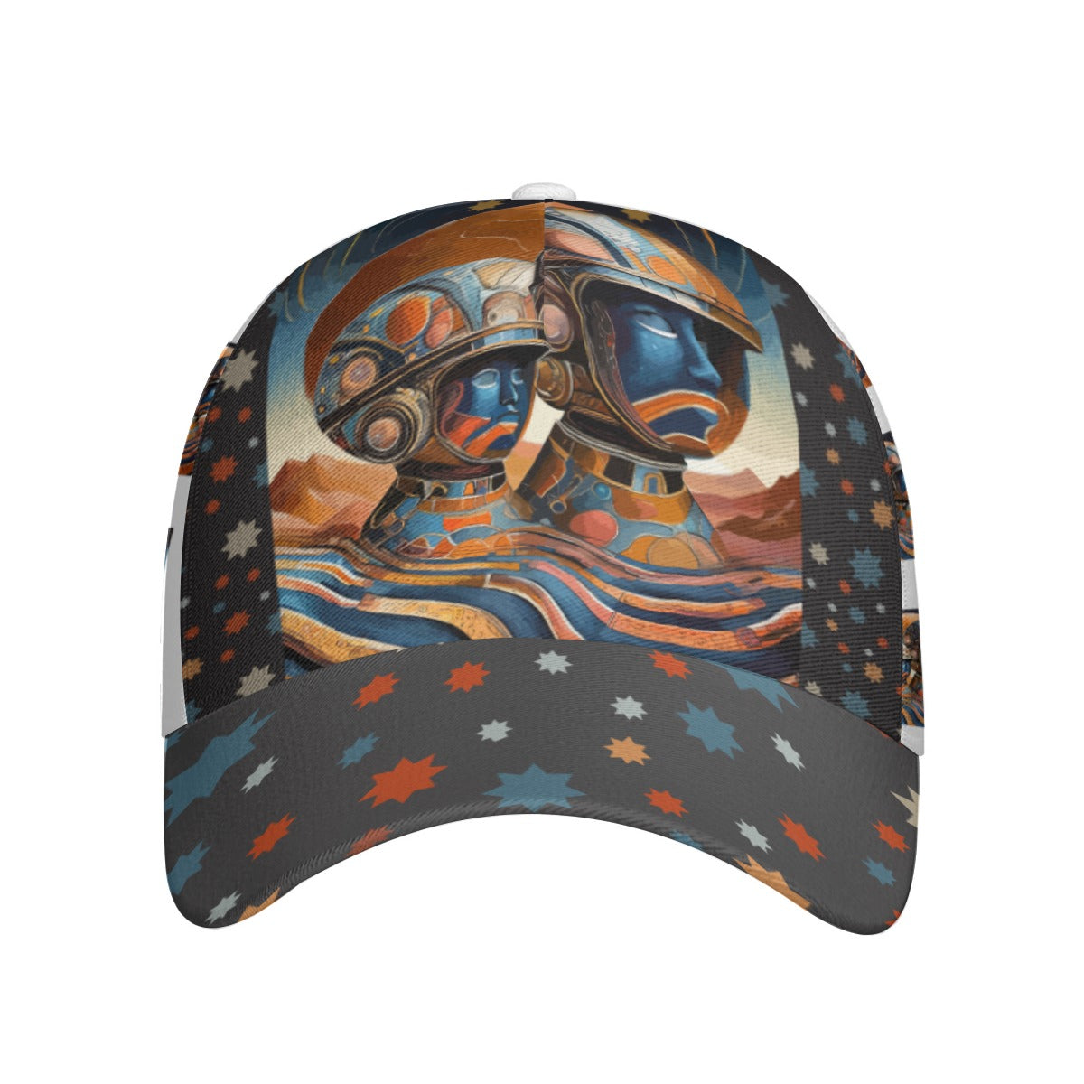 All-Over Print Unisex Peaked Cap With Box Kukloso Abstract Geo No 1324