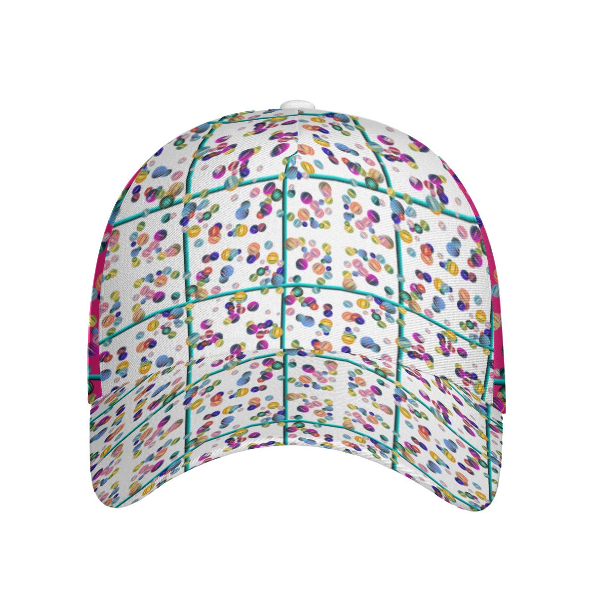 All-Over Print Unisex Peaked Cap With Box Kukloso Abstract Geo No 1126