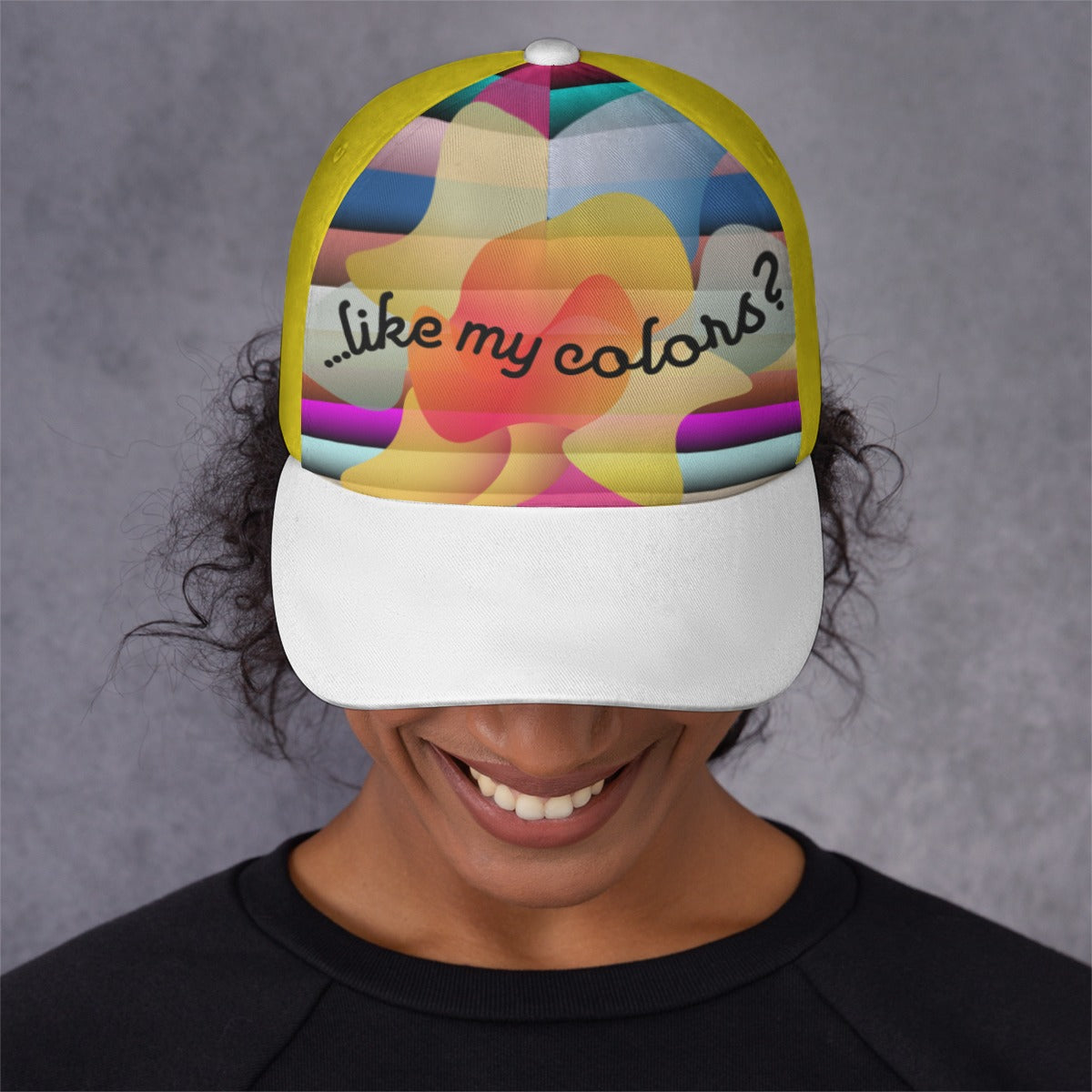 All-Over Print Unisex Peaked Cap With Box Kukloso Abstract Geo No 1579