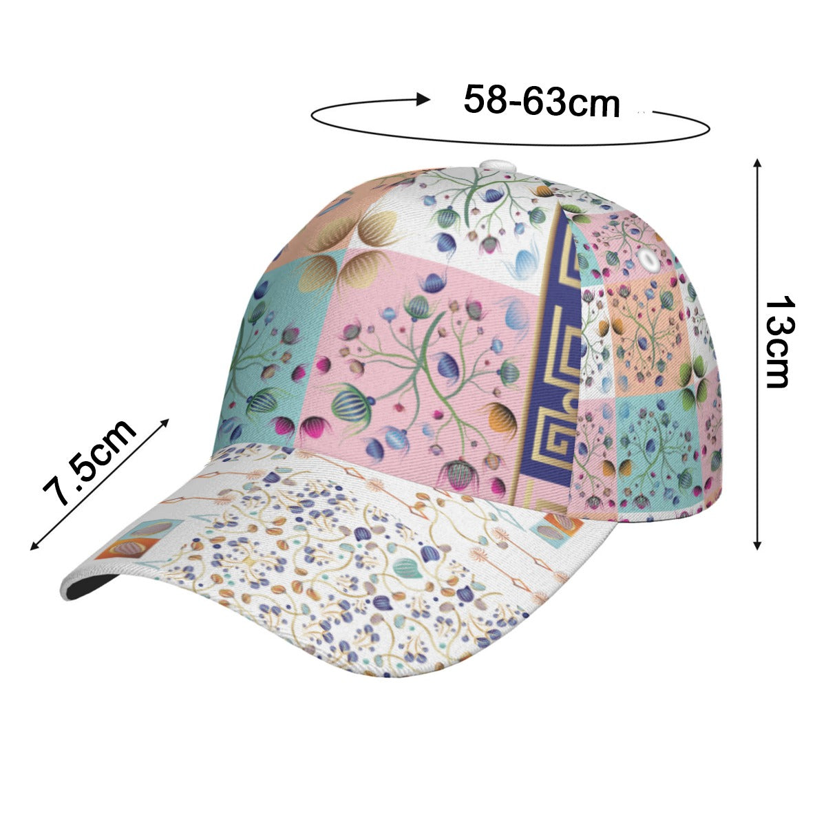 All-Over Print Unisex Peaked Cap With Box Kukloso Abstract Geo No 901