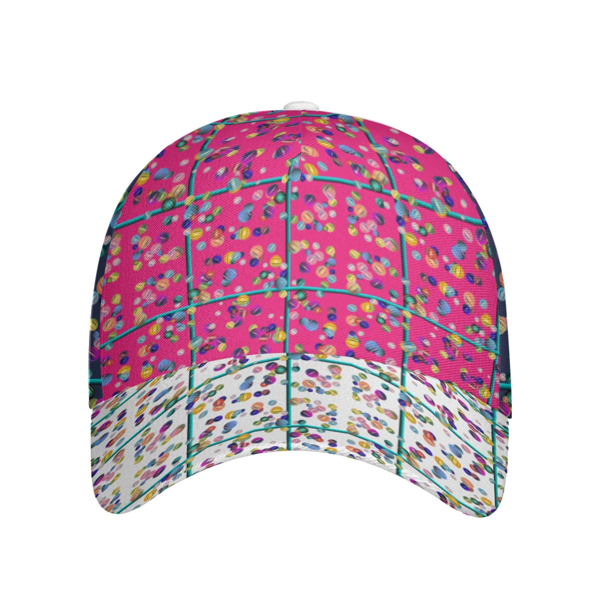 All-Over Print Unisex Peaked Cap With Box Kukloso Abstract Geo No 1127