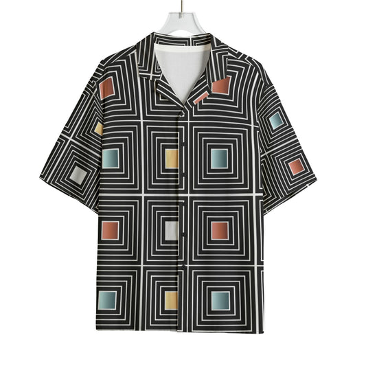 AOP Men's Hawaiian Rayon Shirt Kukloso Geo No 1201