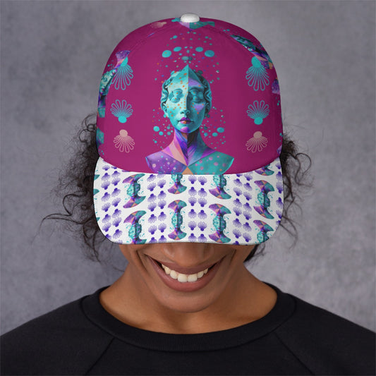 All-Over Print Unisex Peaked Cap With Box Kukloso Abstract Geo No 1286