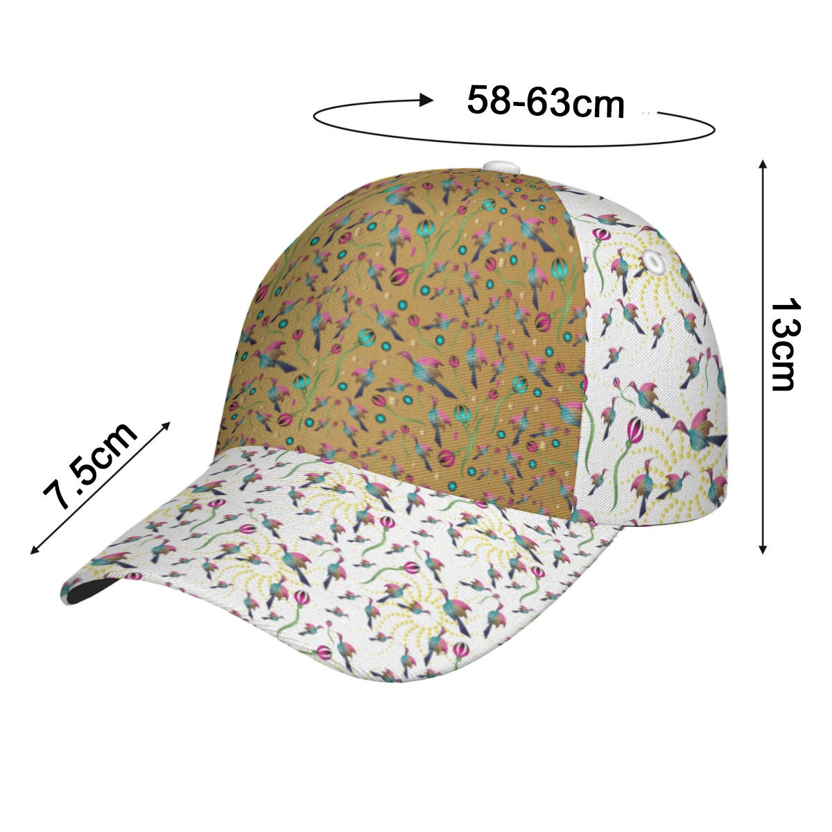 All-Over Print Unisex Peaked Cap With Box Kukloso Abstract Geo No 1490